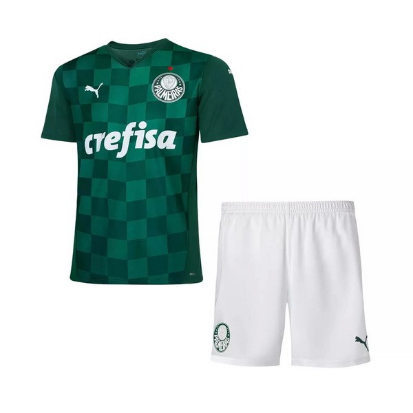 Trikot Palmeiras Heim Kinder 2021-22 Grün Fussballtrikots Günstig